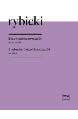 Etiudy op. 54 na lewą rękę z.1 nuty na fortepian