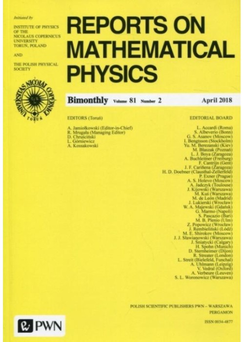 Reports on Mathematical Physics 81/2