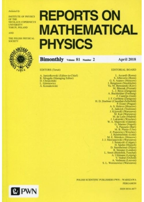 Reports on Mathematical Physics 82/2