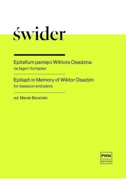 Epitafium pamięci Wiktora Osadzina na fagot i...