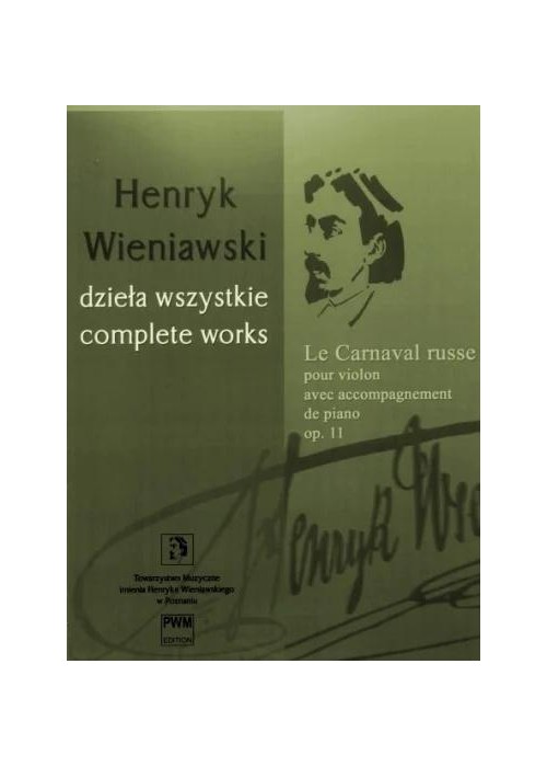 Le Carnaval russe na skrzypce i fortepian op. 11