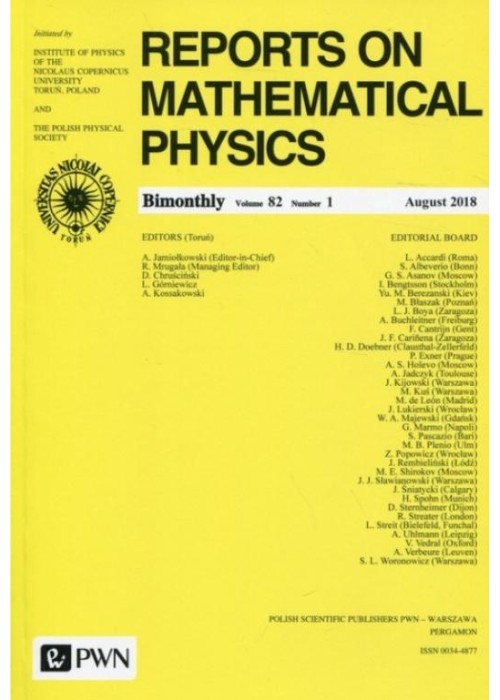 Reports on Mathematical Physics 82/1