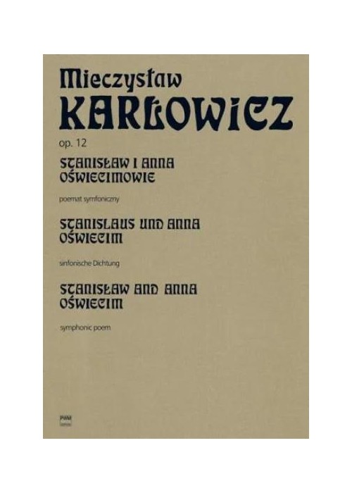 Stanisław i Anna Oświecimowie op. 12 poemat...