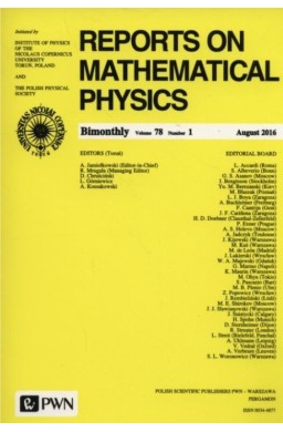 Reports on Mathematical Physics 78/1
