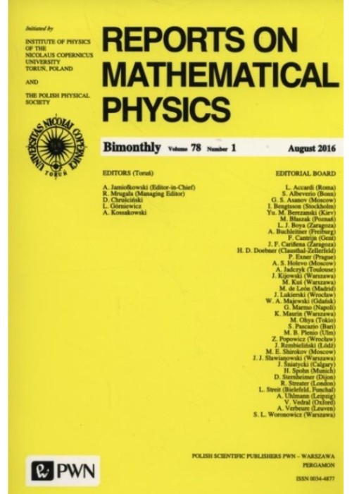 Reports on Mathematical Physics 78/1