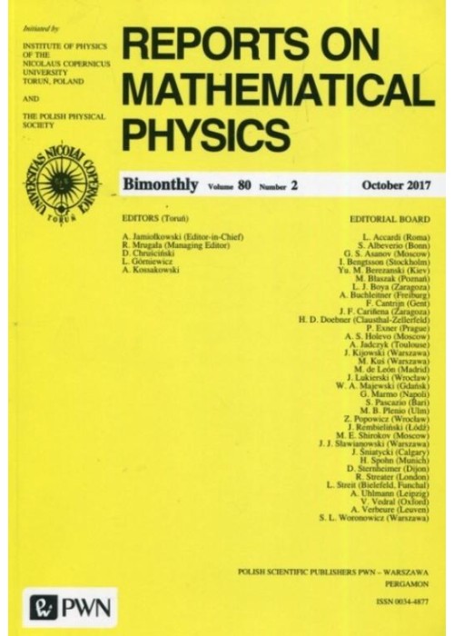 Reports on Mathematical Physics 80/2