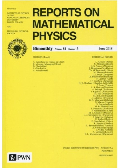 Reports on Mathematical Physics 81/3