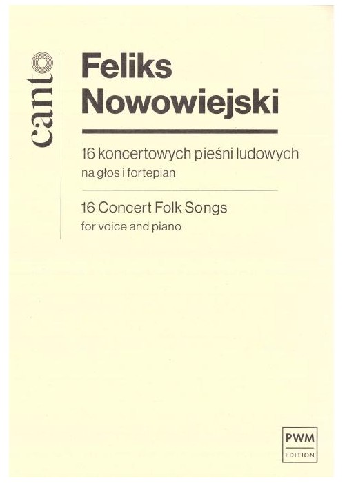 16 koncertowych pieśni ludowych