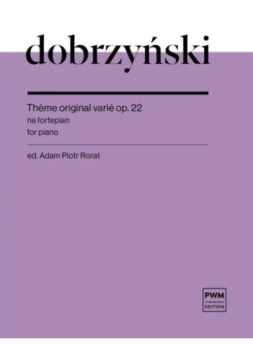 Theme original varie op. 22