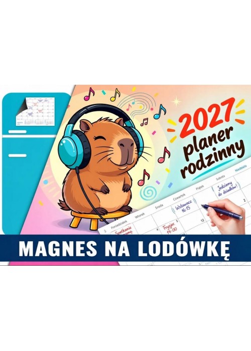 Kalendarz 2027 magnetyczny Kapibara