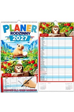 Kalendarz 2027 ścienny rodzinny planer