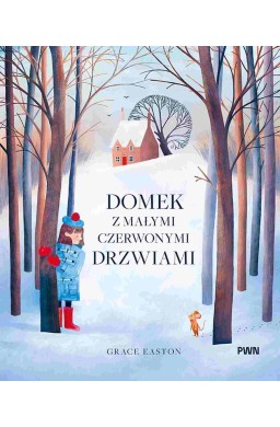 Domek z małymi czerwonymi drzwiami