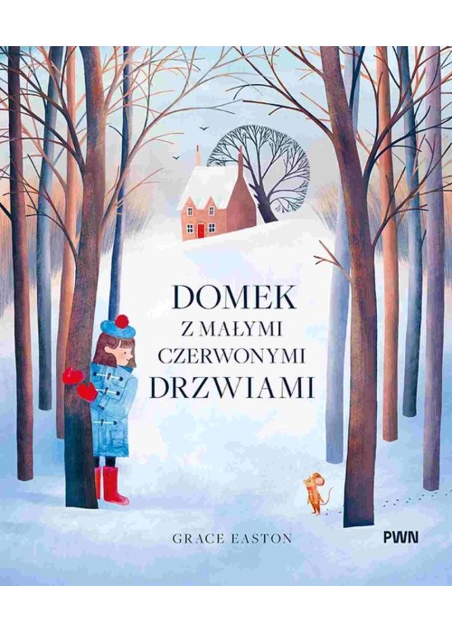 Domek z małymi czerwonymi drzwiami