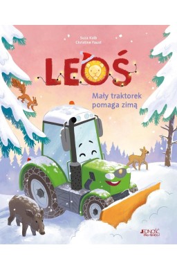 Leoś. Mały traktorek pomaga zimą