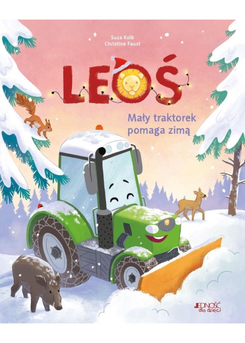 Leoś. Mały traktorek pomaga zimą