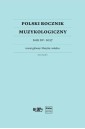 Polski Rocznik Muzykologiczny T.15 2017