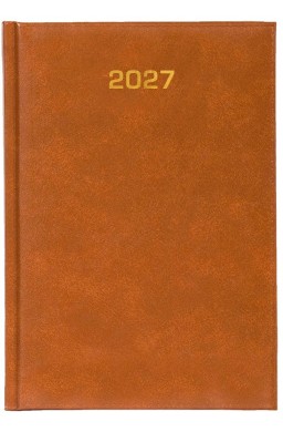 Kalendarz 2027 dzienny A5 Baladek Jasny Brąz