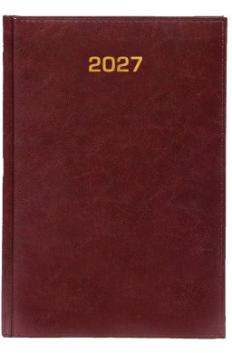 Kalendarz 2027 tygodniowy A4 Baladek Bordo