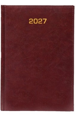 Kalendarz 2027 tygodniowy B5 Baladek Bordo