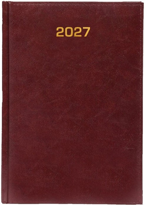 Kalendarz 2027 tygodniowy B5 Baladek Bordo