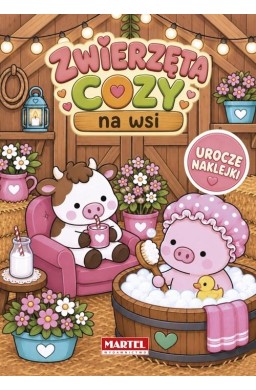 Zwierzęta cozy na wsi z naklejkami