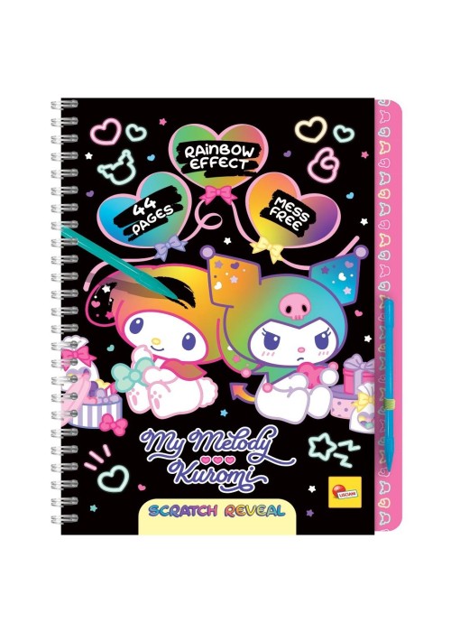 My melody i kuromi sketchbook scratch reveal