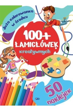 100+ łamigłówek kreatywnych z naklejkami