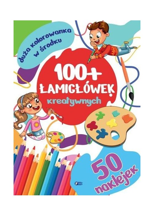 100+ łamigłówek kreatywnych z naklejkami