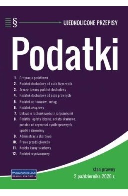 Podatki - ujednolicone przepisy