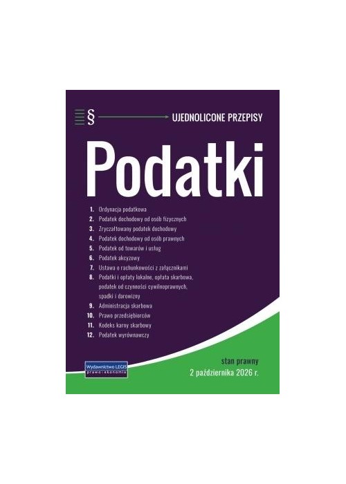 Podatki - ujednolicone przepisy