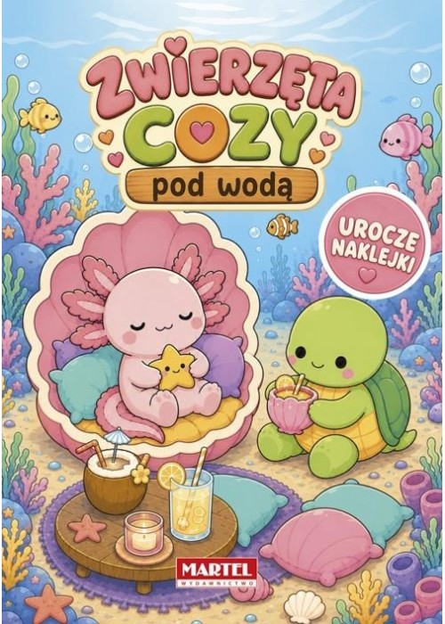 Zwierzęta cozy pod wodą z naklejkami