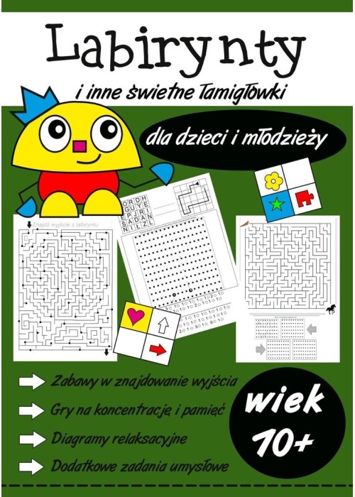 Labirynty i inne świetne łamigłówki dla dzieci i m