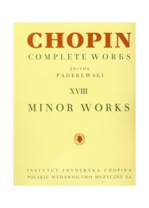 Drobne utwory - Chopin Complete Works XVIII