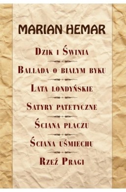 Dzik i świnia, Ballada o białym byku, Lata ...