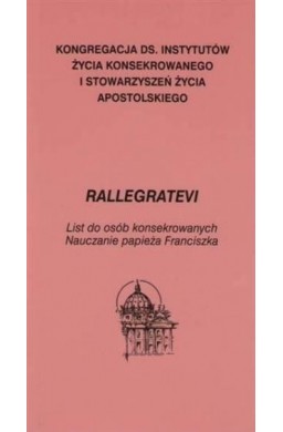Rallegratevi, list do osób konsekrowanych