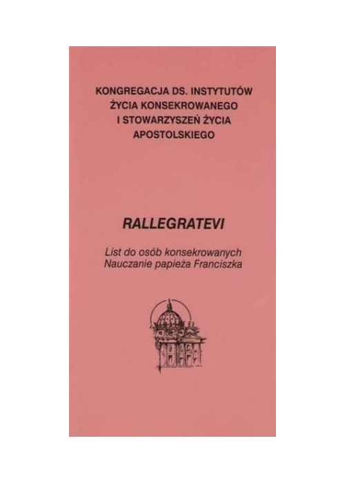 Rallegratevi, list do osób konsekrowanych