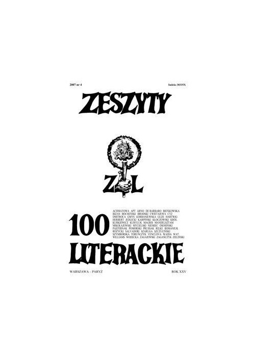 Zeszyty literackie 100 4/2007