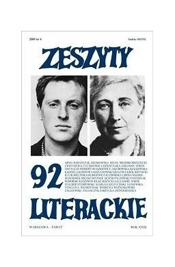 Zeszyty literackie 92 4/2005