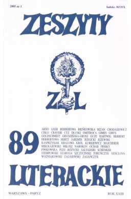 Zeszyty literackie 89 1/2005