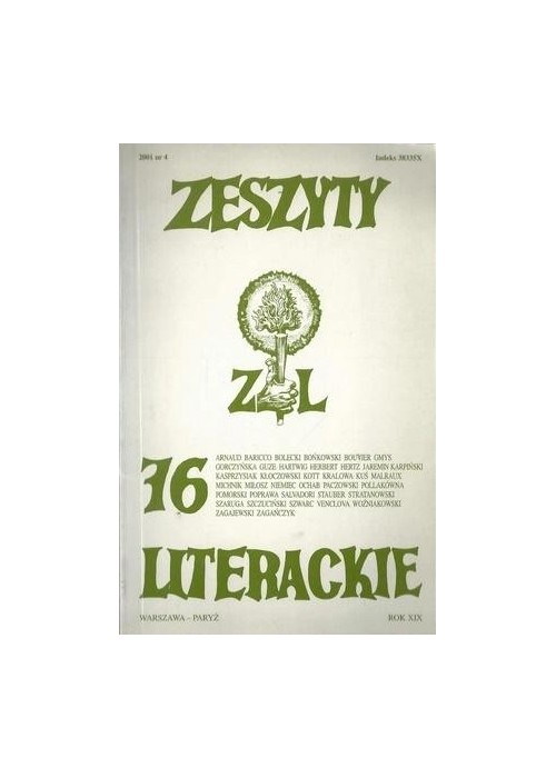 Zeszyty literackie 76 4/2001