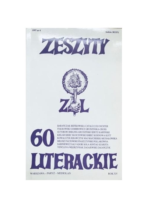 Zeszyty literackie 60 4/1997