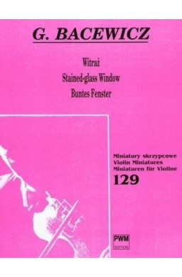 Witraż na skrzypce i fortepian