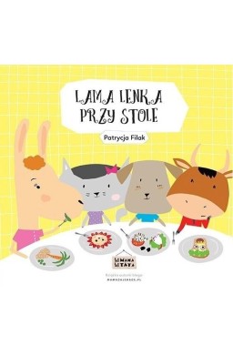 Lama Lenka przy stole