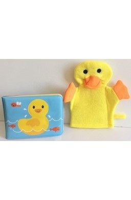 Książeczka kąpielowa z myjką - kaczuszka