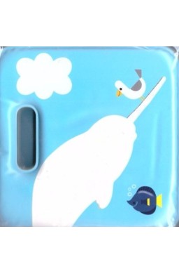 Magiczna książeczka kąpielowa z piszczałką-narwal