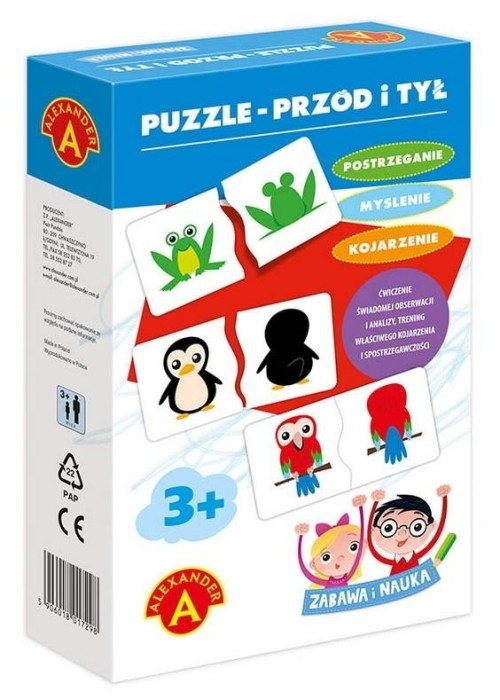 Zabawa i Nauka - Puzzle Przód i Tył ALEX Zabawa i Nauka - Puzzle Przód i Tył ALEX