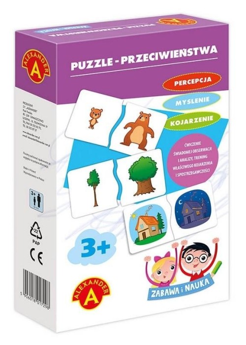 Zabawa i Nauka - Puzzle Przeciwieństwa ALEX