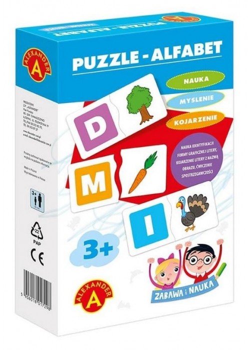 Zabawa i Nauka - Puzzle Alfabet ALEX