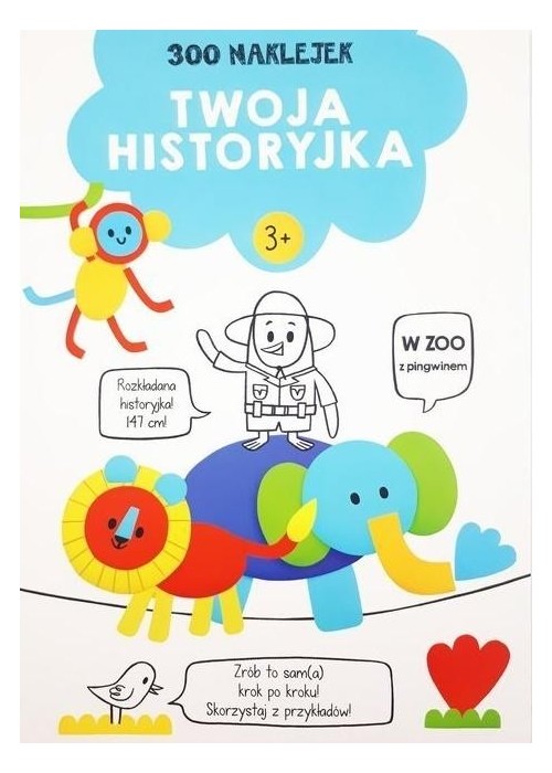 300 naklejek. Twoja historyjka 3+ (niebieska)
