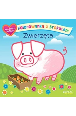 Kolorowanka z brokatem. Zwierzęta